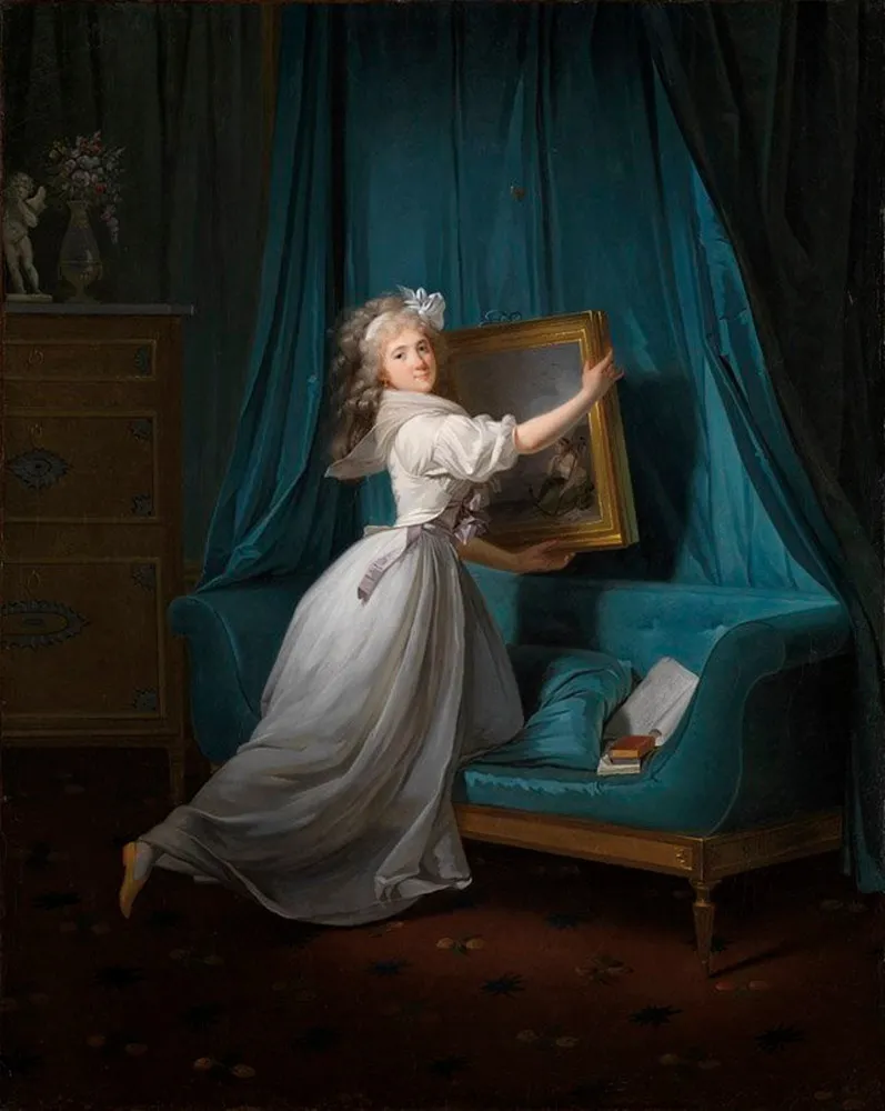 Outra pintura de Rosalie Duthé, mostrando a figura histórica que foi injustamente rotulada.