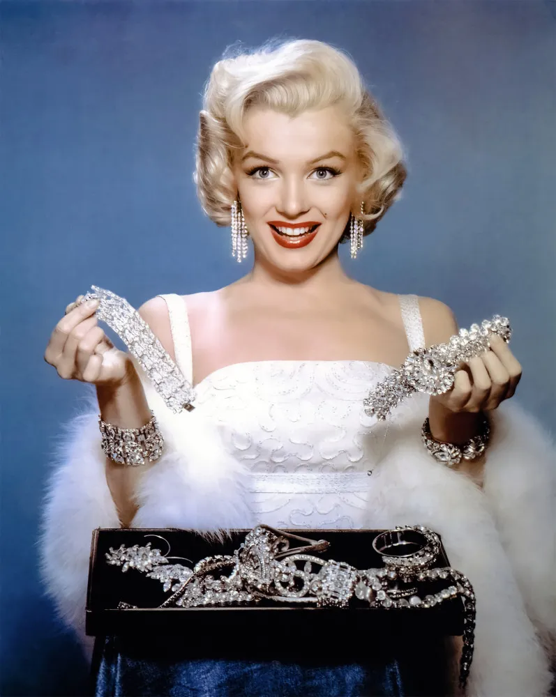 Marilyn Monroe no filme 'Os Homens Preferem as Loiras', no papel de Lorelei Lee.