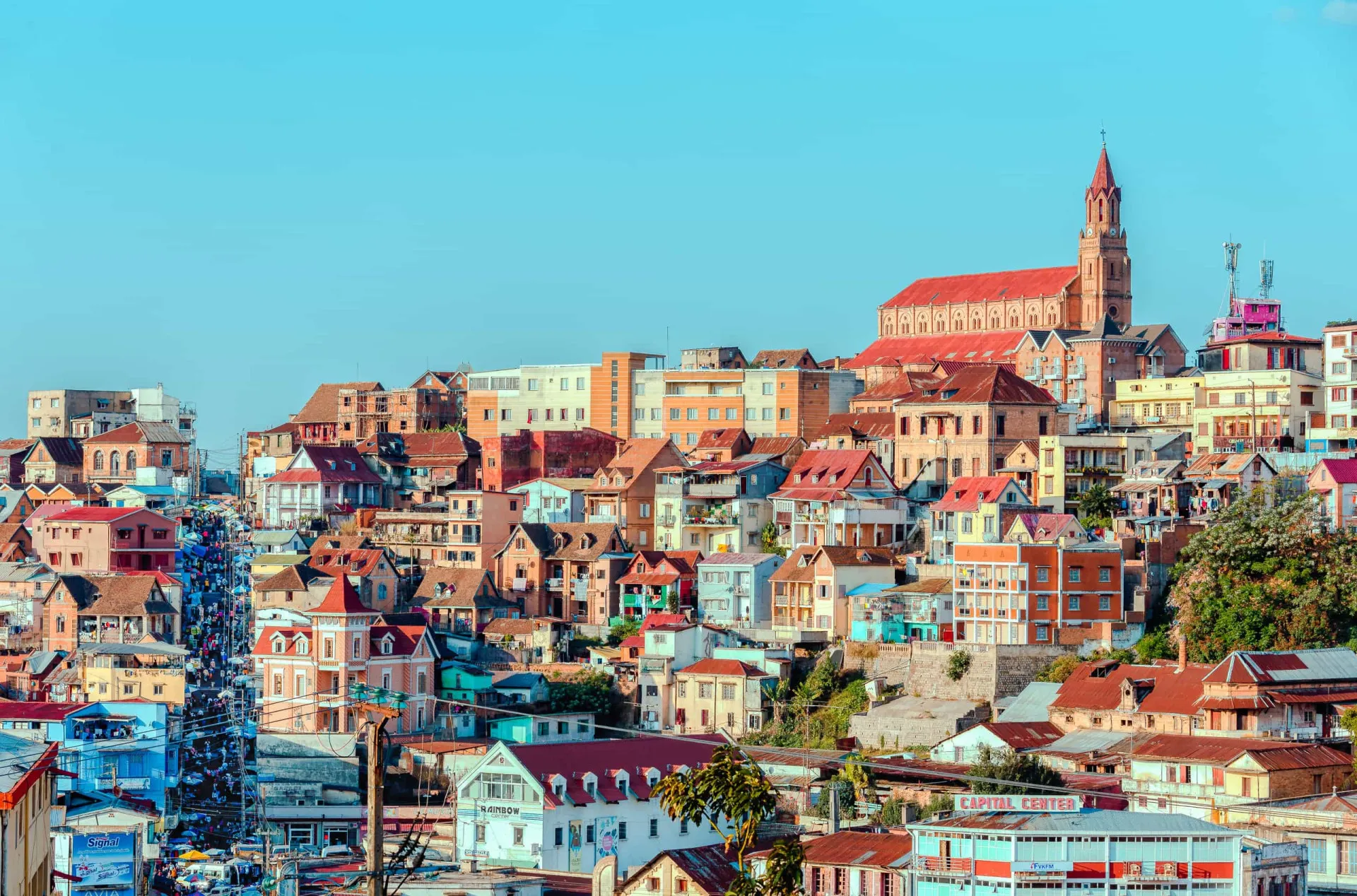 Avenida dos Baobás em Madagascar.