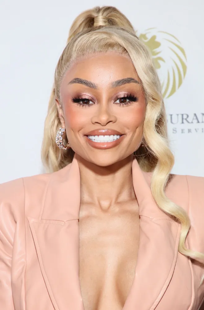 A estrela de reality show Blac Chyna em um evento de lançamento de produto.