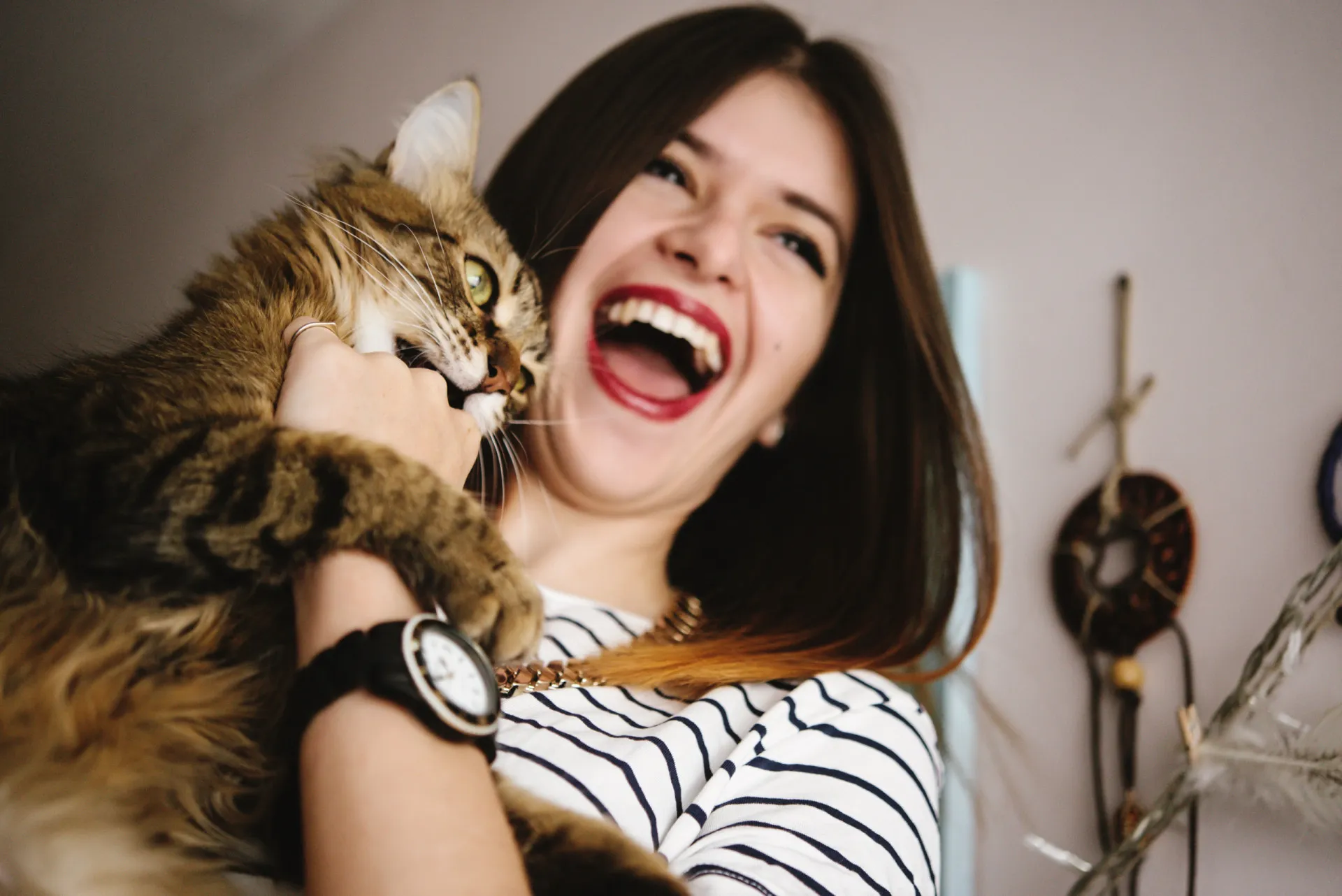 Pessoa sorrindo de forma contida enquanto lê um livro com trocadilhos inteligentes.