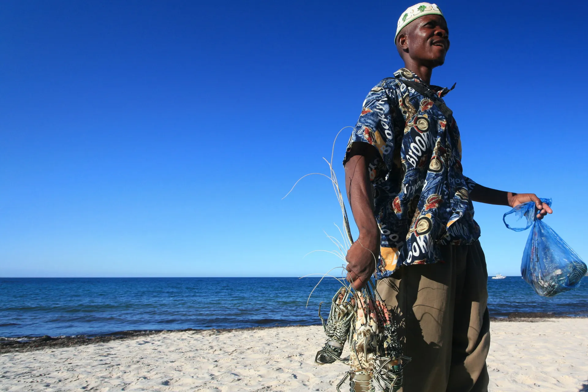 Uma praia paradisíaca no Arquipélago de Bazaruto, em Moçambique.