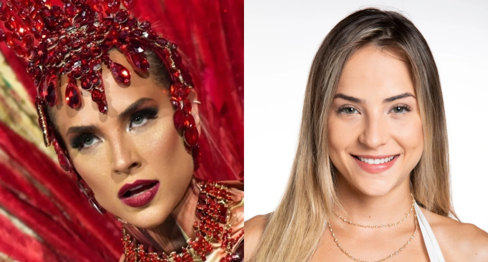 Gabi Martins desfilando pela Vila Isabel no Carnaval do Rio com sua fantasia.