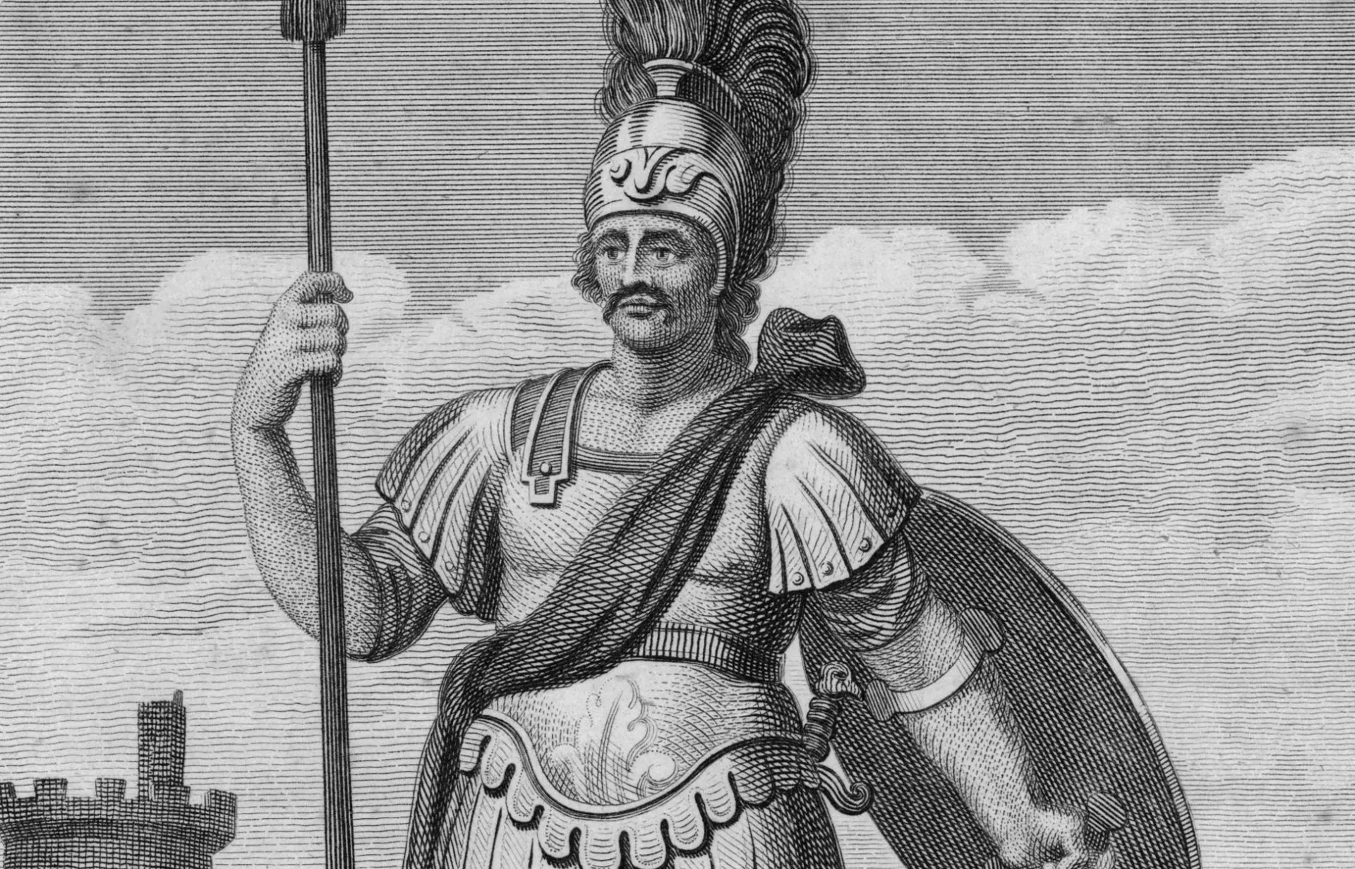 Estátua do general romano Gnaeus Julius Agricola, que governou a Britânia.