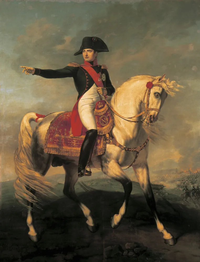 Retrato de Napoleão Bonaparte, o líder que conseguiu estabilizar a economia francesa.