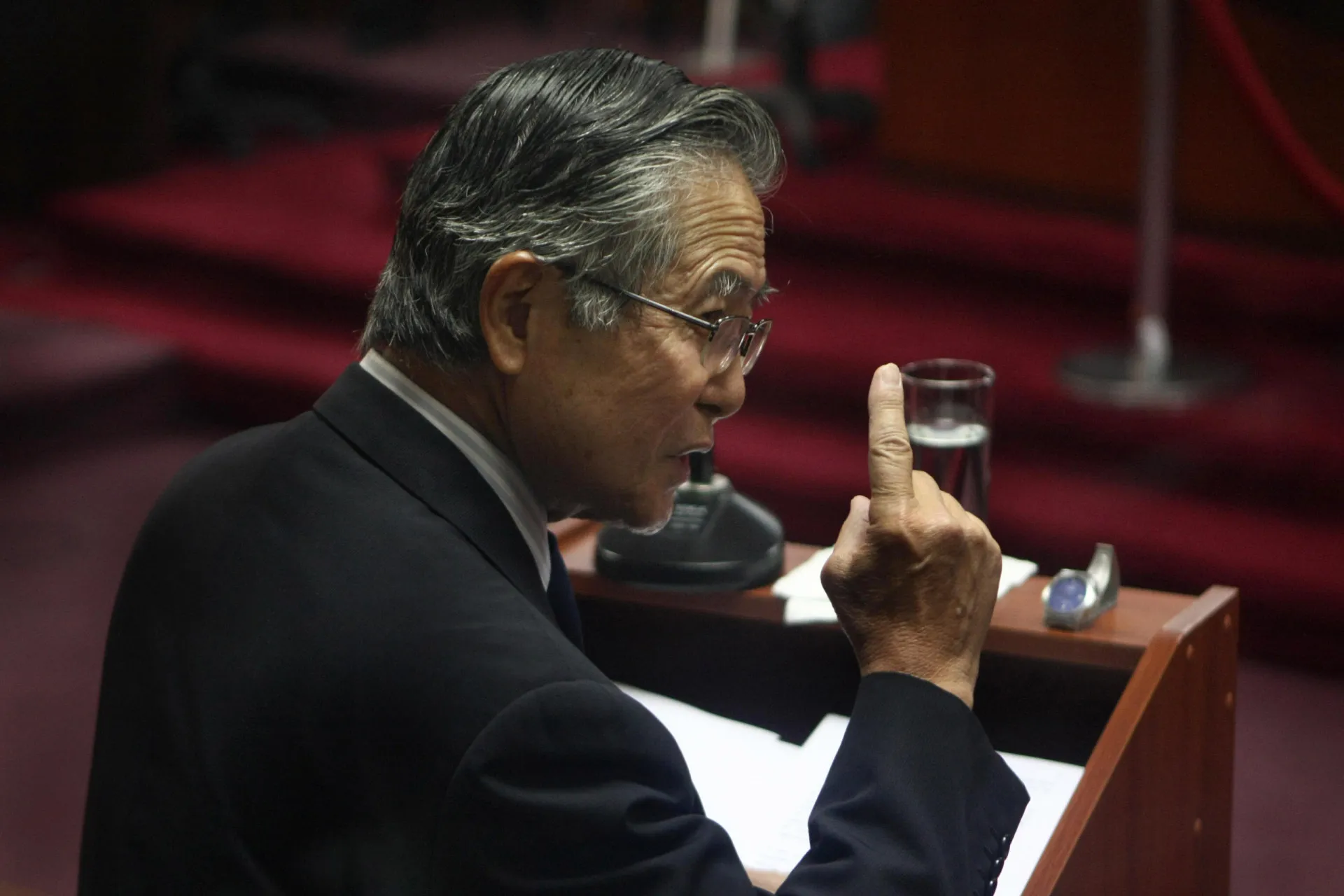 O ex-presidente peruano Alberto Fujimori, cujo governo foi marcado por uma grave crise de hiperinflação.