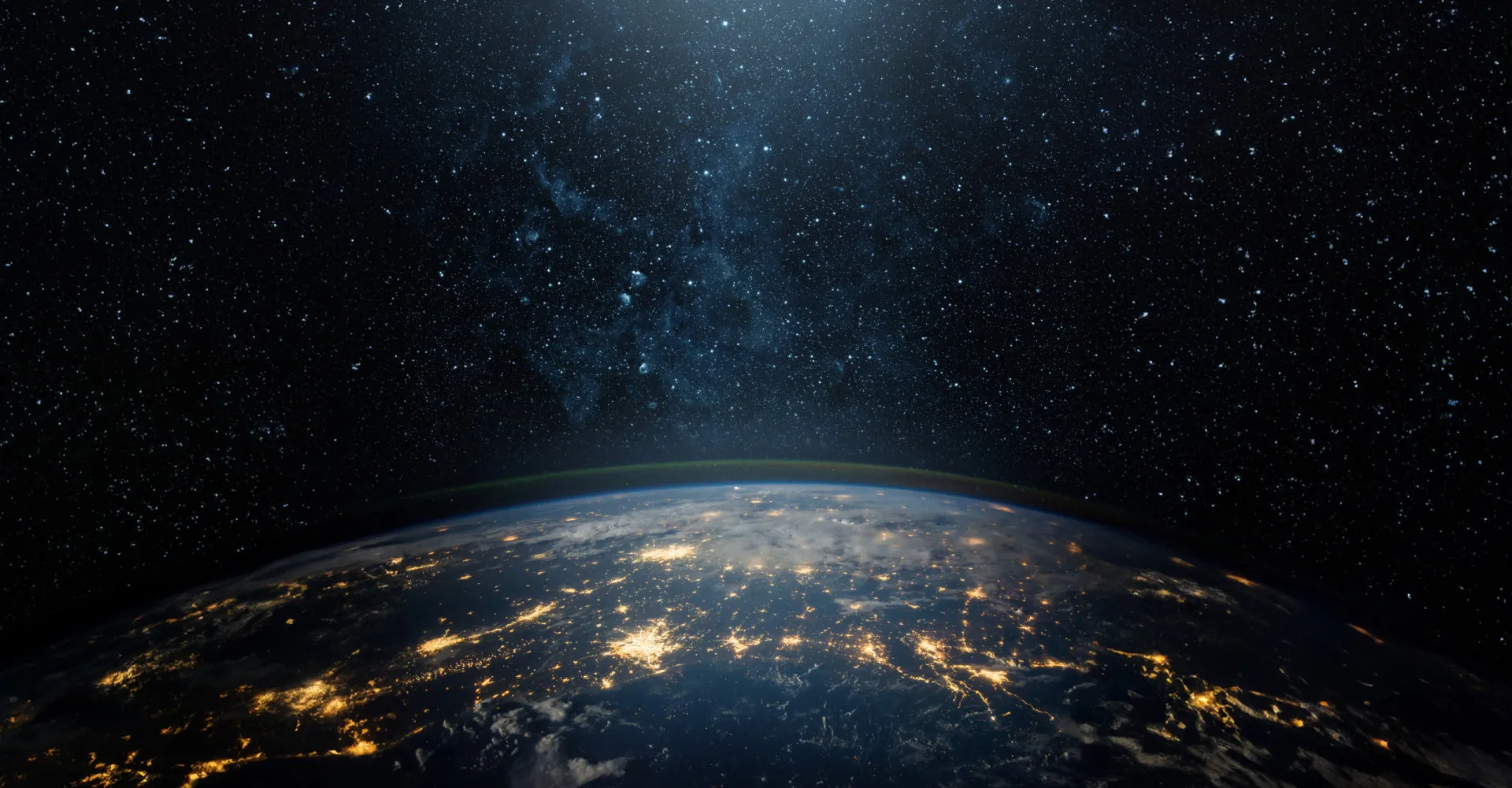 A Terra vista do espaço, com destaque para a fragilidade e a beleza do planeta.