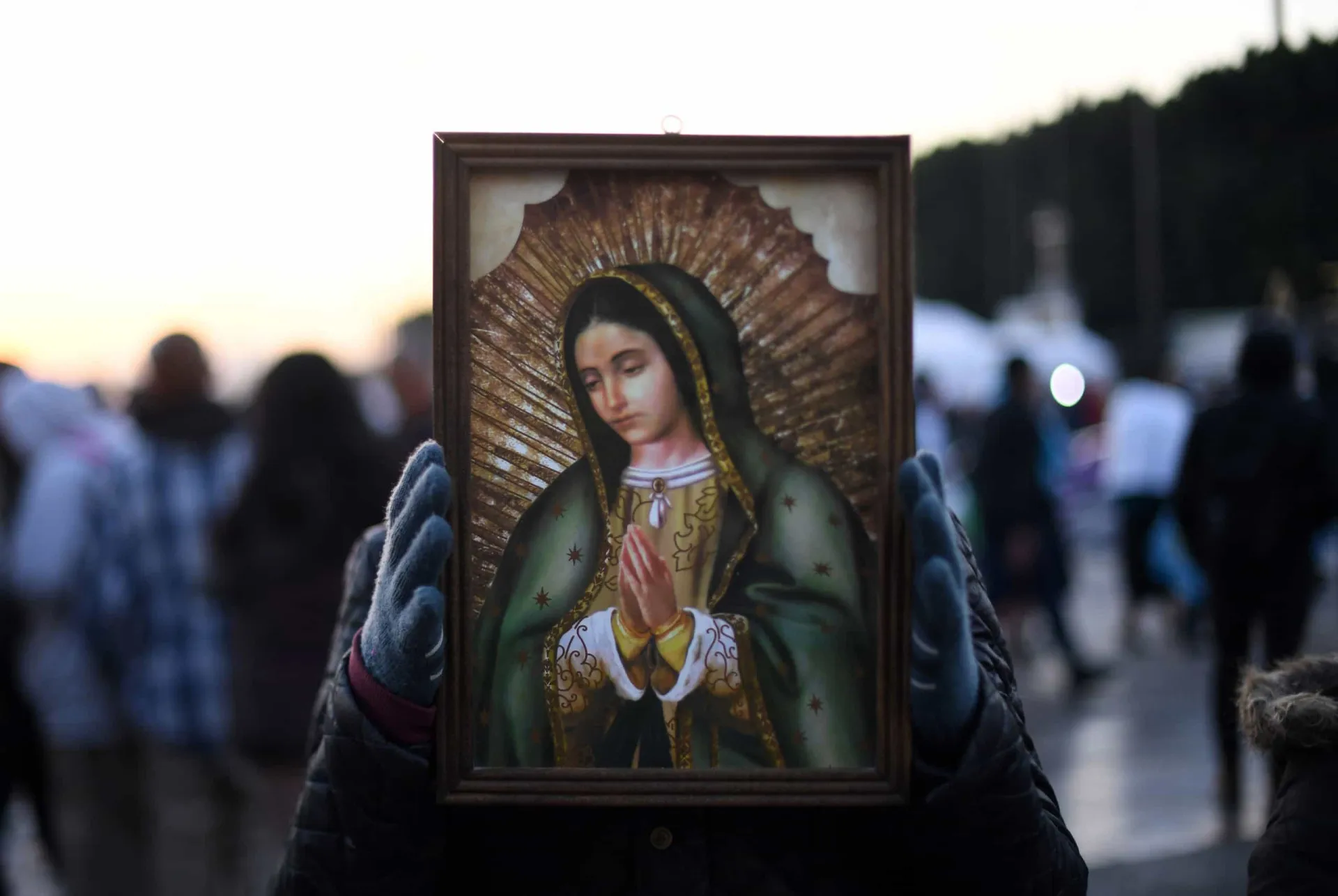 Basílica de Nossa Senhora de Guadalupe na Cidade do México, um grande centro de peregrinação.