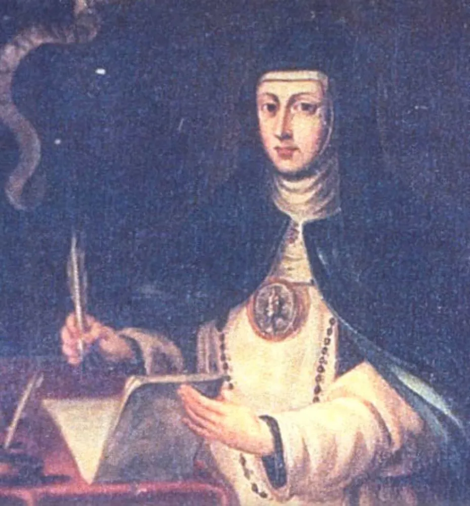Retrato da freira espanhola Maria de Jesus de Ágreda, autora da 'Cidade Mística de Deus'.